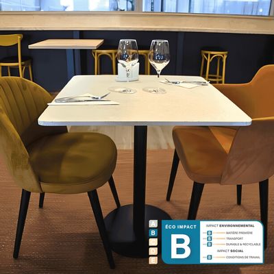 Autres tables  - Table bistrot Graslin - plateau carré - COMPO'PLUME