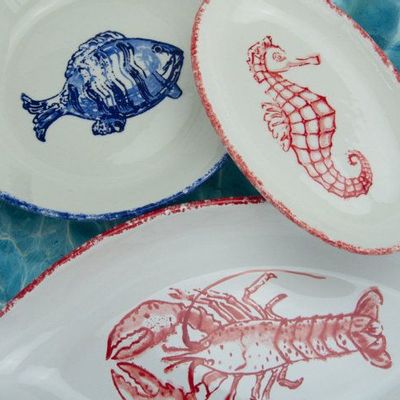 Everyday plates - Mare | Hand Painted | Made in Italy - ARCUCCI CERAMICS
