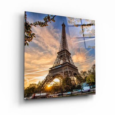 Autres décorations murales - ・"Eiffel Tower"・Glass Wall Art | Artdesigna Glass Printing Wall Arts. - ARTDESIGNA