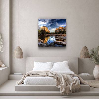 Other wall decoration - ・"Silent River"・Glass Wall Art | Artdesigna Glass Printing Wall Arts. - ARTDESIGNA