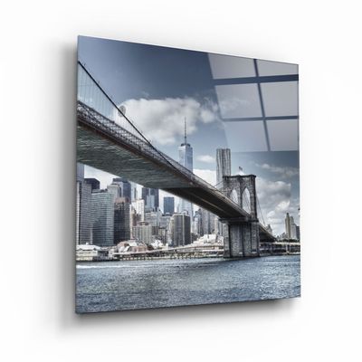 Other wall decoration - ・"Brooklyn Bridge"・Glass Wall Art | Artdesigna Glass Printing Wall Arts. - ARTDESIGNA