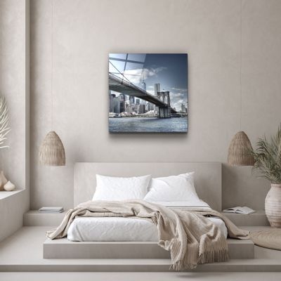 Other wall decoration - ・"Brooklyn Bridge"・Glass Wall Art | Artdesigna Glass Printing Wall Arts. - ARTDESIGNA