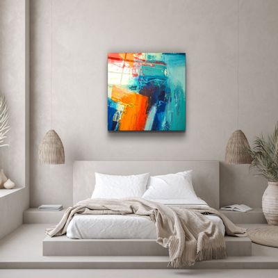 Autres décorations murales - ・"Honeycomb"・Glass Wall Art | Artdesigna Glass Printing Wall Arts. - ARTDESIGNA