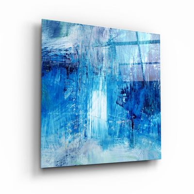 Autres décorations murales - ・"Blue Fall"・Glass Wall Art | Artdesigna Glass Printing Wall Arts. - ARTDESIGNA