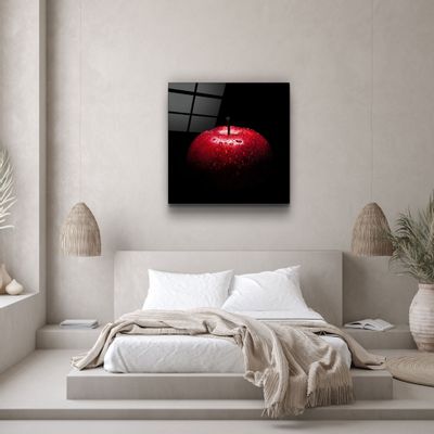 Other wall decoration - ・"Red Apple"・Glass Wall Art | Artdesigna Glass Printing Wall Arts. - ARTDESIGNA