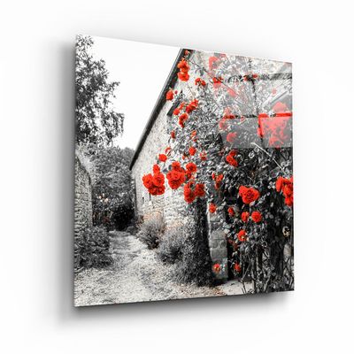 Autres décorations murales - ・"Red Roses"・Glass Wall Art | Artdesigna Glass Printing Wall Arts. - ARTDESIGNA