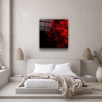 Other wall decoration - ・"Red Gingham"・Glass Wall Art | Artdesigna Glass Printing Wall Arts. - ARTDESIGNA