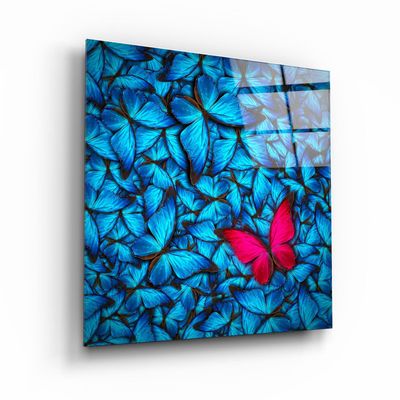 Autres décorations murales - ・"Colorful Umbrellas"・Glass Wall Art | Artdesigna Glass Printing Wall Arts. - ARTDESIGNA