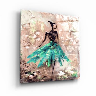 Other wall decoration - ・"Women (Pink)"・Glass Wall Art | Artdesigna Glass Printing Wall Arts. - ARTDESIGNA