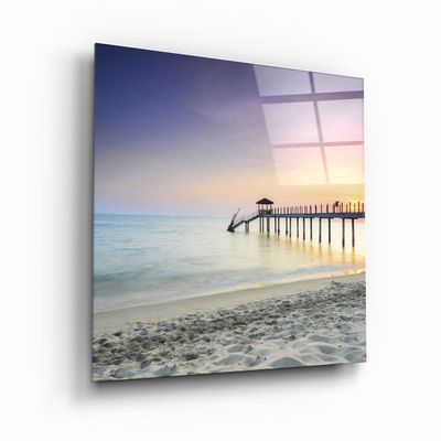Other wall decoration - ・"Ruined Dock"・Glass Wall Art | Artdesigna Glass Printing Wall Arts. - ARTDESIGNA