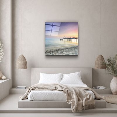 Autres décorations murales - ・"Ruined Dock"・Glass Wall Art | Artdesigna Glass Printing Wall Arts. - ARTDESIGNA