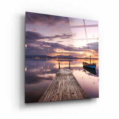 Other wall decoration - ・"Ruined Dock"・Glass Wall Art | Artdesigna Glass Printing Wall Arts. - ARTDESIGNA