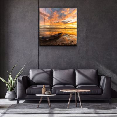 Other wall decoration - ・"Red Sunset"・Glass Wall Art | Artdesigna Glass Printing Wall Arts. - ARTDESIGNA