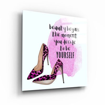 Autres décorations murales - ・"BeYoutiful"・Glass Wall Art | Artdesigna Glass Printing Wall Arts. - ARTDESIGNA