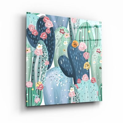 Other wall decoration - ・"Pink flower"・Glass Wall Art | Artdesigna Glass Printing Wall Arts. - ARTDESIGNA