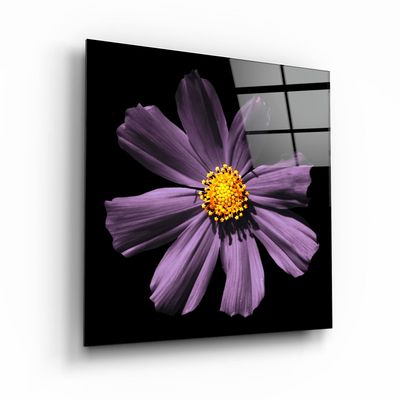 Other wall decoration - ・"Purple Flower"・Glass Wall Art | Artdesigna Glass Printing Wall Arts. - ARTDESIGNA