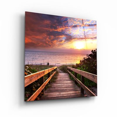 Other wall decoration - ・"Sunset Landscape"・Glass Wall Art | Artdesigna Glass Printing Wall Arts. - ARTDESIGNA