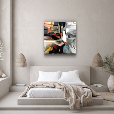 Autres décorations murales - ・"Blue Flower"・Glass Wall Art | Artdesigna Glass Printing Wall Arts. - ARTDESIGNA