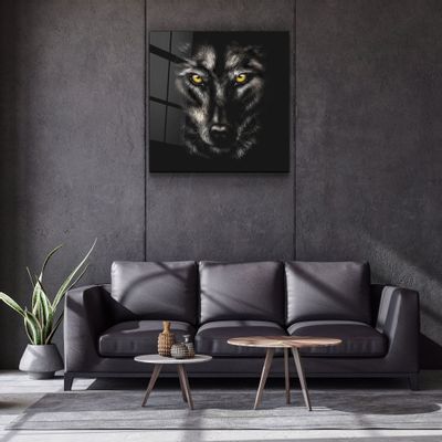 Other wall decoration - ・"Yellow eyes"・Glass Wall Art | Artdesigna Glass Printing Wall Arts. - ARTDESIGNA