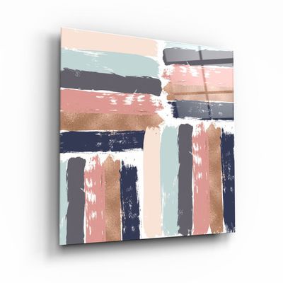 Autres décorations murales - ."Moon Drops Gray". Glass Wall Art | Artdesigna Glass Printing Wall Arts. - ARTDESIGNA