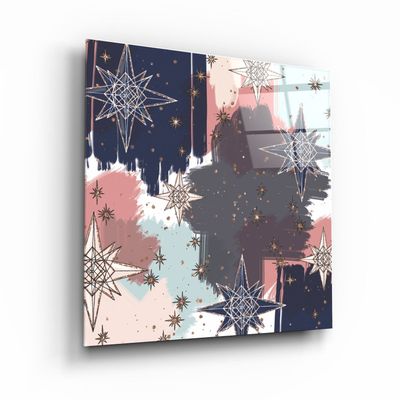 Autres décorations murales - ."Pastel Abstract 4". Glass Wall Art | Artdesigna Glass Printing Wall Arts. - ARTDESIGNA