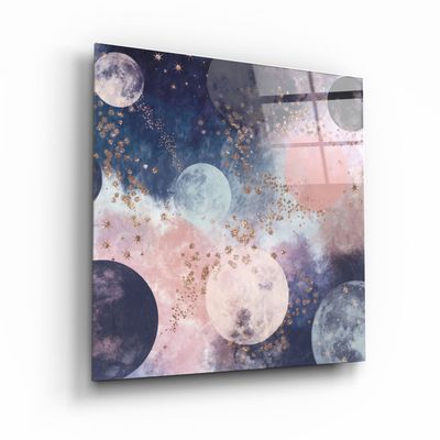 Autres décorations murales - ."Pastel Abstract 5". Glass Wall Art | Artdesigna Glass Printing Wall Arts. - ARTDESIGNA