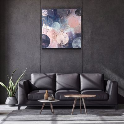 Autres décorations murales - ."Pastel Abstract 5". Glass Wall Art | Artdesigna Glass Printing Wall Arts. - ARTDESIGNA