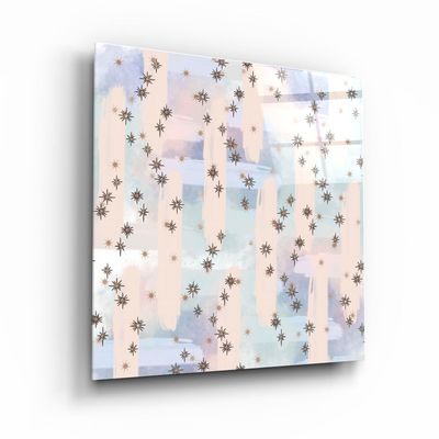 Autres décorations murales - ."Pastel Abstract 6". Glass Wall Art | Artdesigna Glass Printing Wall Arts. - ARTDESIGNA