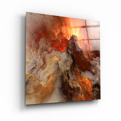 Autres décorations murales - ・"Lava"・Glass Wall Art | Artdesigna Glass Printing Wall Arts. - ARTDESIGNA
