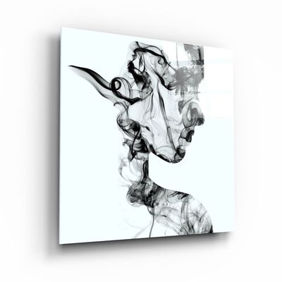 Autres décorations murales - ・"Smoky Lines"・Glass Wall Art | Artdesigna Glass Printing Wall Arts. - ARTDESIGNA