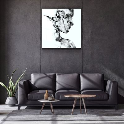 Other wall decoration - ・"Smoky Lines"・Glass Wall Art | Artdesigna Glass Printing Wall Arts. - ARTDESIGNA