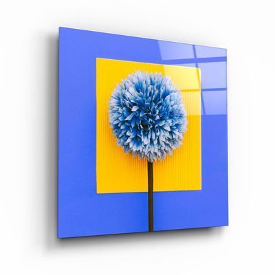 Autres décorations murales - ・"Blue Flower"・Glass Wall Art | Artdesigna Glass Printing Wall Arts. - ARTDESIGNA
