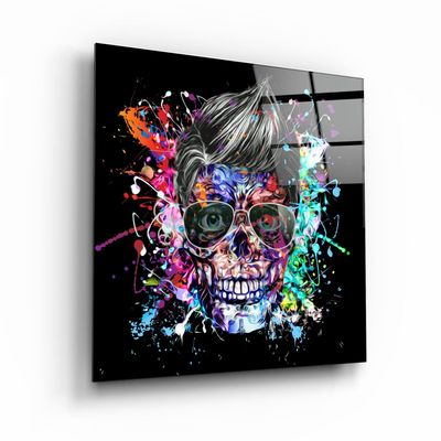 Other wall decoration - ・"Skulla2"・Glass Wall Art | Artdesigna Glass Printing Wall Arts. - ARTDESIGNA