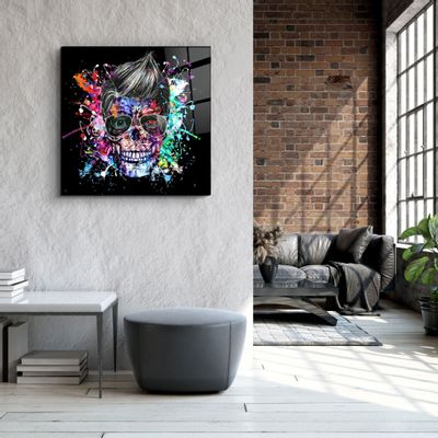 Other wall decoration - ・"Skulla2"・Glass Wall Art | Artdesigna Glass Printing Wall Arts. - ARTDESIGNA