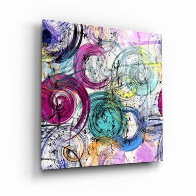Other wall decoration - ・"Absctract Colors"・Glass Wall Art | Artdesigna Glass Printing Wall Arts. - ARTDESIGNA