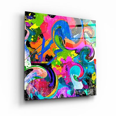 Autres décorations murales - ・"Color Mix"・Glass Wall Art | Artdesigna Glass Printing Wall Arts. - ARTDESIGNA