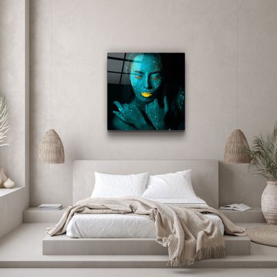 Autres décorations murales - ・"Dreamer Green"・Glass Wall Art | Artdesigna Glass Printing Wall Arts. - ARTDESIGNA