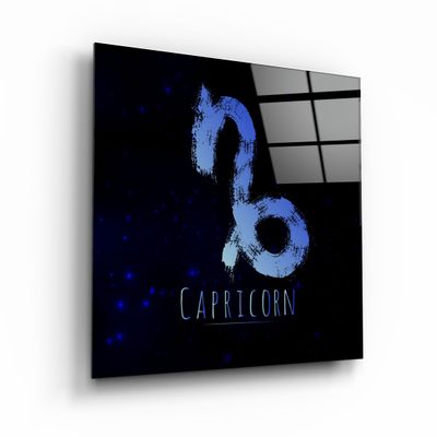 Autres décorations murales - ."Zodiac V2 - Capricorn". Glass Wall Art | Artdesigna Glass Printing Wall Arts. - ARTDESIGNA