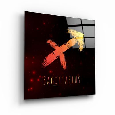 Autres décorations murales - ."Zodiac V2 - Sagittarius". Glass Wall Art | Artdesigna Glass Printing Wall Arts. - ARTDESIGNA