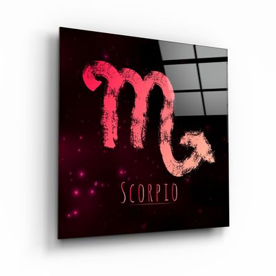 Other wall decoration - ."Zodiac V2 - Scorpio". Glass Wall Art | Artdesigna Glass Printing Wall Arts. - ARTDESIGNA