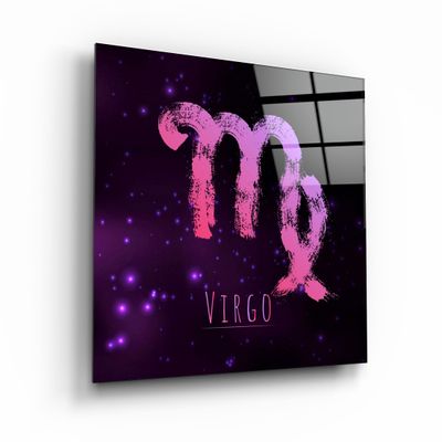 Autres décorations murales - ."Zodiac V2 - Virgo". Glass Wall Art | Artdesigna Glass Printing Wall Arts. - ARTDESIGNA