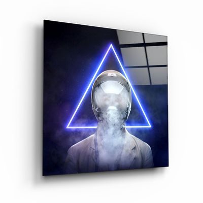 Autres décorations murales - ・"Smoky Face"・Glass Wall Art | Artdesigna Glass Printing Wall Arts. - ARTDESIGNA