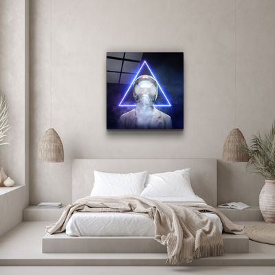 Autres décorations murales - ・"Smoky Face"・Glass Wall Art | Artdesigna Glass Printing Wall Arts. - ARTDESIGNA