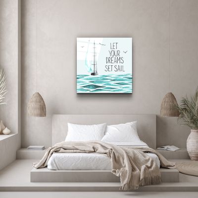 Autres décorations murales - ・"Let Your Dreams"・Glass Wall Art | Artdesigna Glass Printing Wall Arts. - ARTDESIGNA