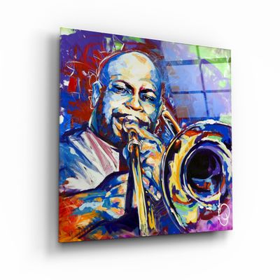 Other wall decoration - ・"Abstract Musician"・Glass Wall Art | Artdesigna Glass Printing Wall Arts. - ARTDESIGNA