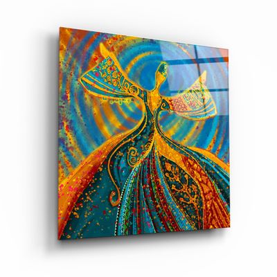Autres décorations murales - ・"Abstract Dancers V2"・Glass Wall Art | Artdesigna Glass Printing Wall Arts. - ARTDESIGNA