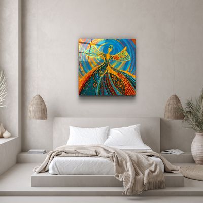 Autres décorations murales - ・"Abstract Dancers V2"・Glass Wall Art | Artdesigna Glass Printing Wall Arts. - ARTDESIGNA