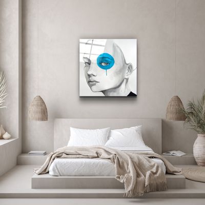 Other wall decoration - ・"Blue Eye"・Glass Wall Art | Artdesigna Glass Printing Wall Arts. - ARTDESIGNA