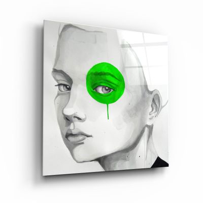 Other wall decoration - ・"Green Eye"・Glass Wall Art | Artdesigna Glass Printing Wall Arts. - ARTDESIGNA