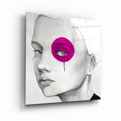 Other wall decoration - ・"Abstract Colors Woman Portrait"・Glass Wall Art | Artdesigna Glass Printing Wall Arts. - ARTDESIGNA